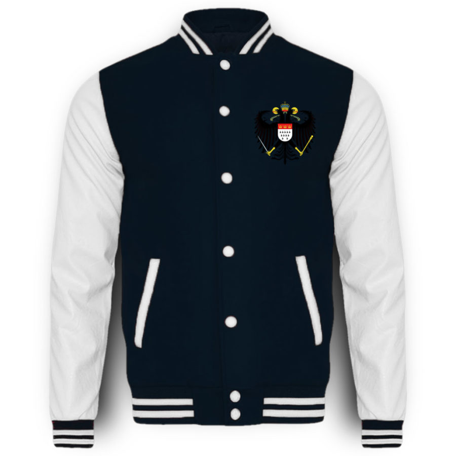 Kölner Wappen mit Adler auf College-Sweatjacke (Brust) – Bild 6