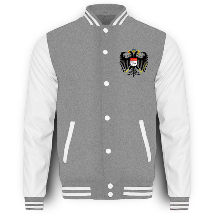 Kölner Wappen mit Adler auf College-Sweatjacke (Brust) – Bild 3