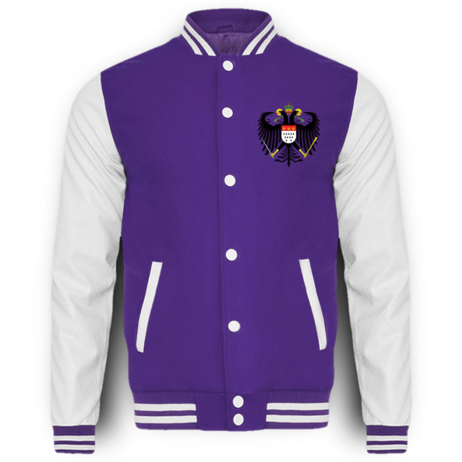 Kölner Wappen mit Adler auf College-Sweatjacke (Brust) – Bild 5