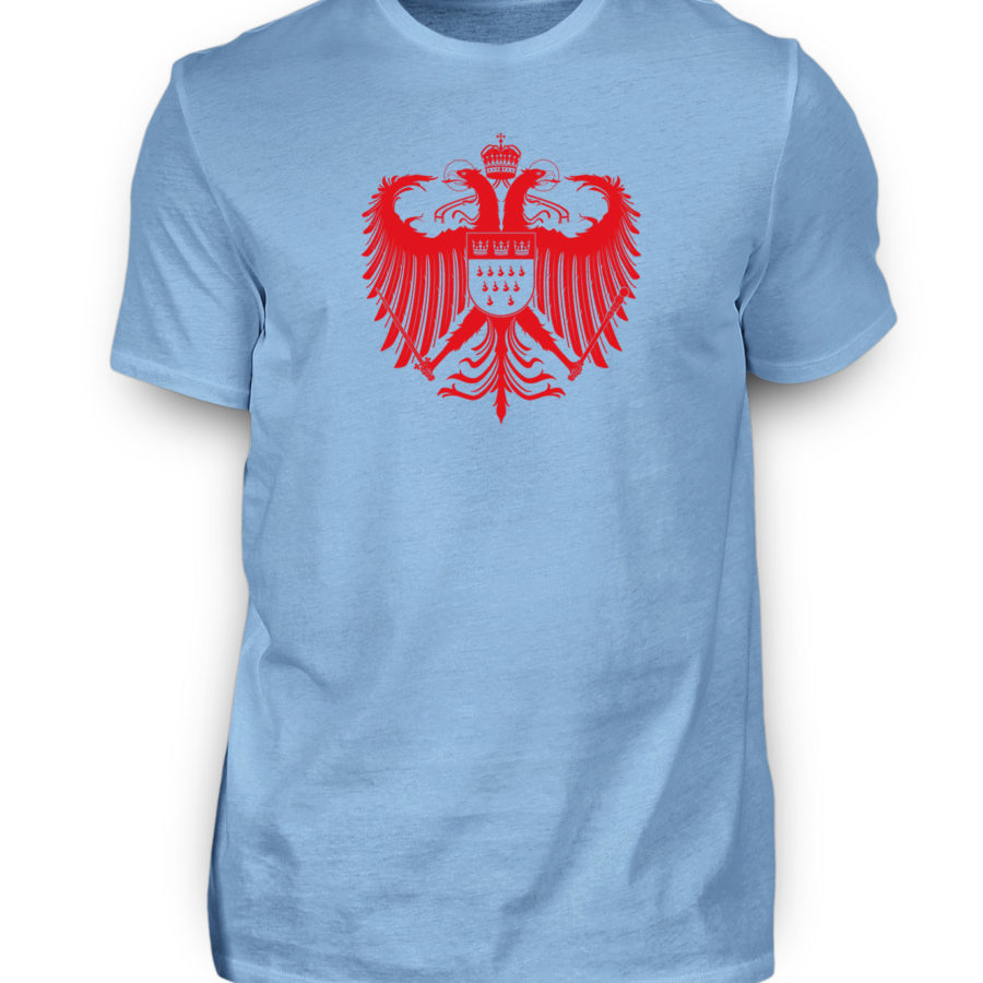 Kölner Wappen mit Adler in Rot auf Herren T-Shirt - Basic – Bild 7