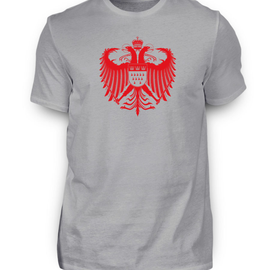 Kölner Wappen mit Adler in Rot auf Herren T-Shirt - Basic – Bild 4