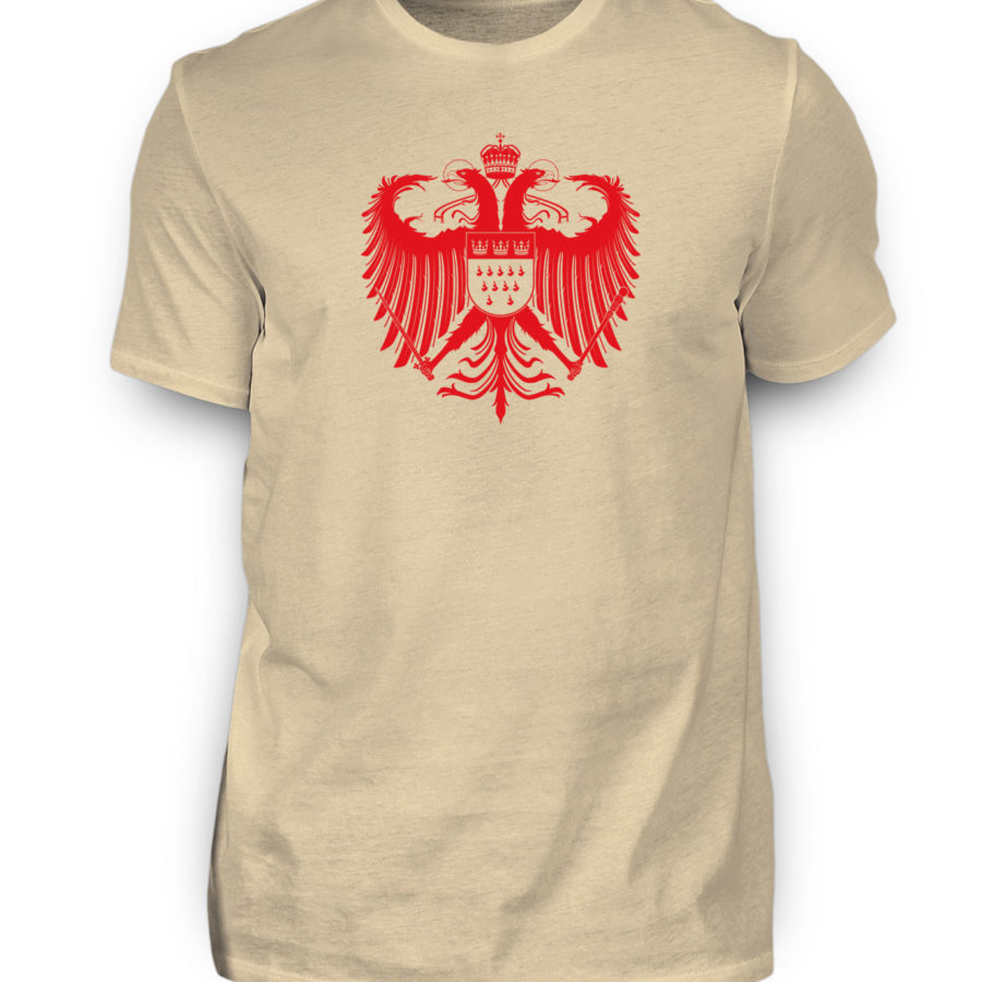 Kölner Wappen mit Adler in Rot auf Herren T-Shirt - Basic – Bild 5