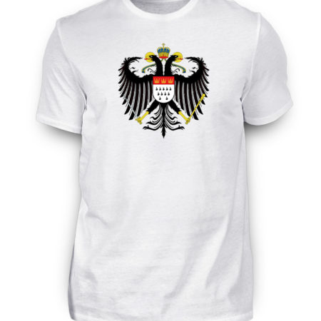 Kölner Wappen mit Adler auf Herren T-Shirt - Basic