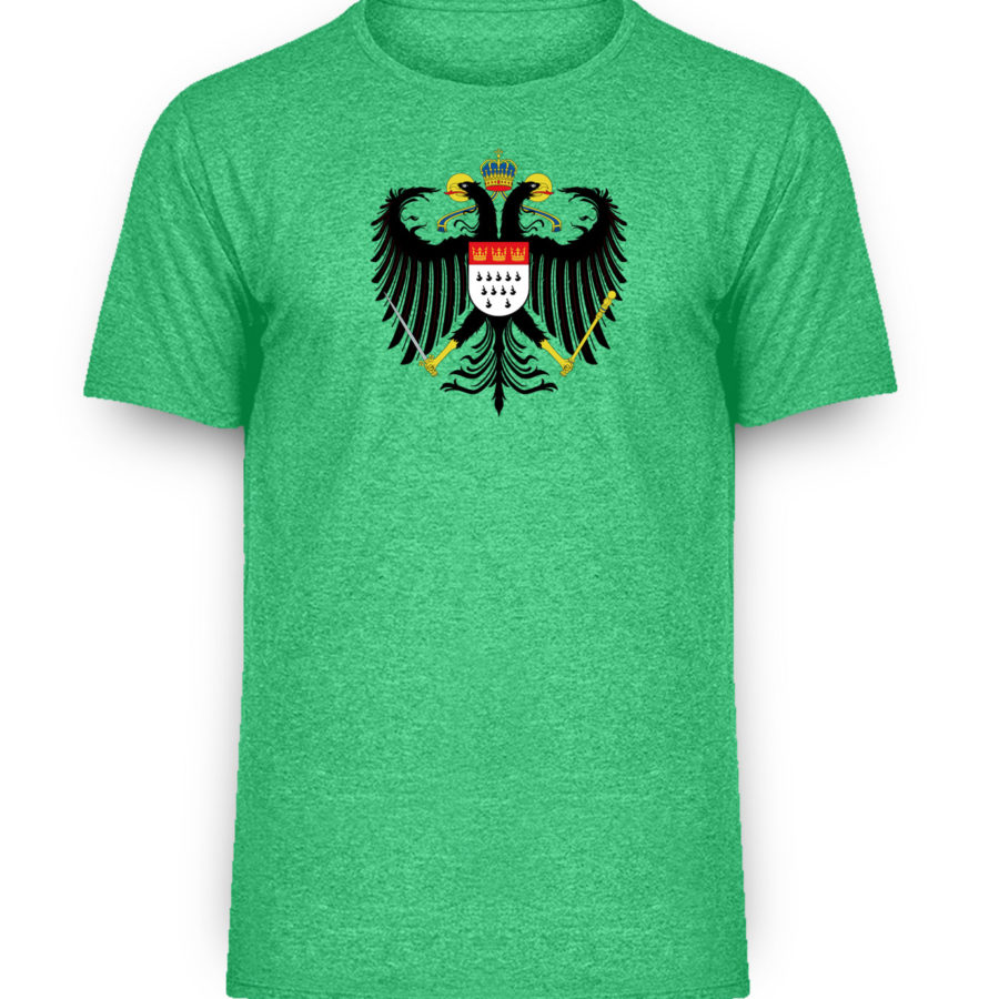 Kölner Wappen mit Adler auf Herren Melange Shirt – Bild 6
