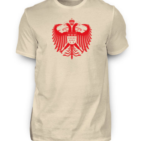 Kölner Wappen mit Adler in Rot auf Herren T-Shirt (Organic)