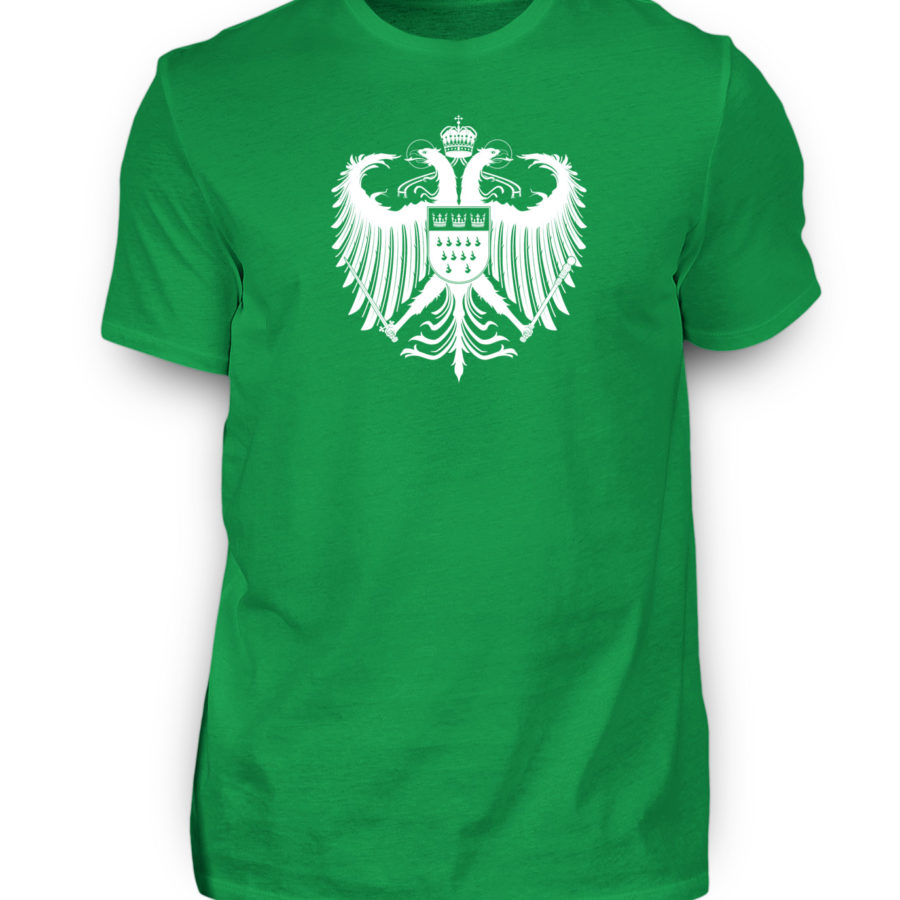 Kölner Wappen mit Adler in Weiß auf Herren T-Shirt (Organic) – Bild 8