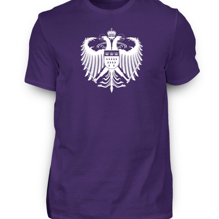 Kölner Wappen mit Adler in Weiß auf Herren T-Shirt (Organic) – Bild 9