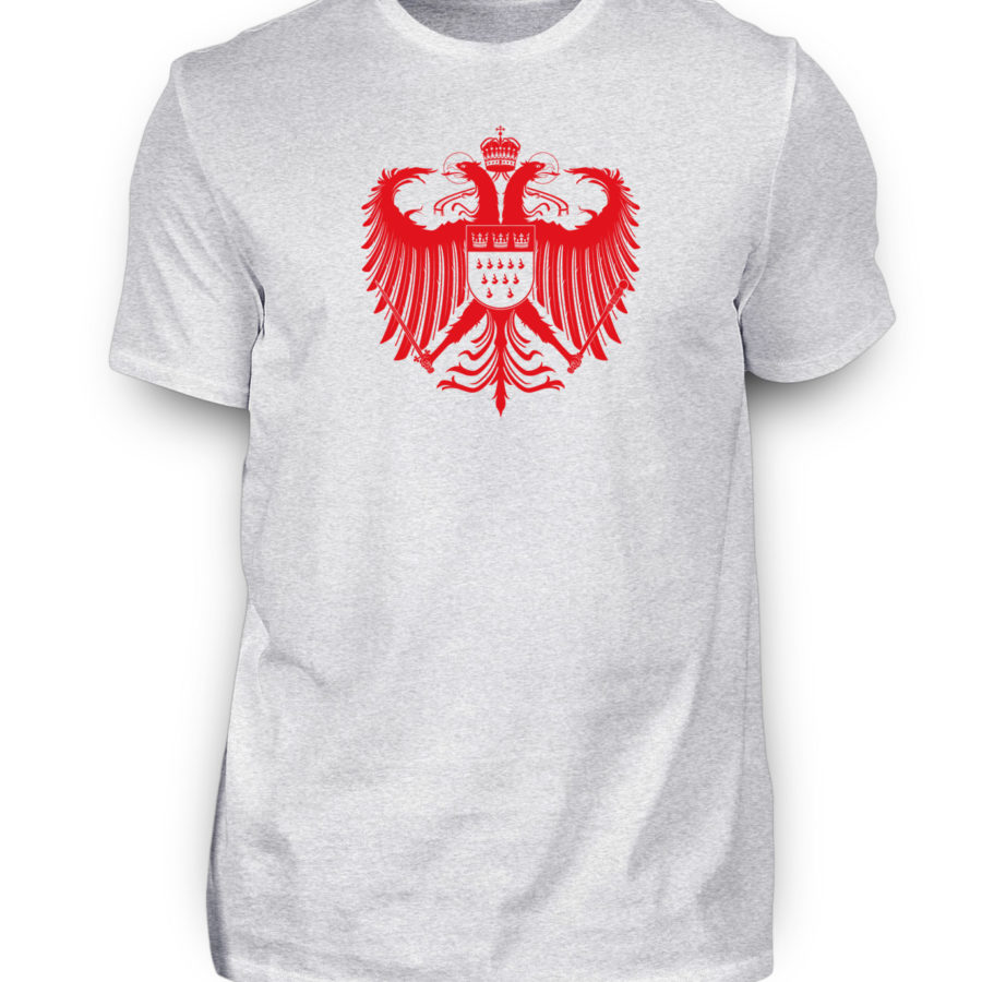 Kölner Wappen mit Adler in Rot auf Herren T-Shirt (Premium) – Bild 2