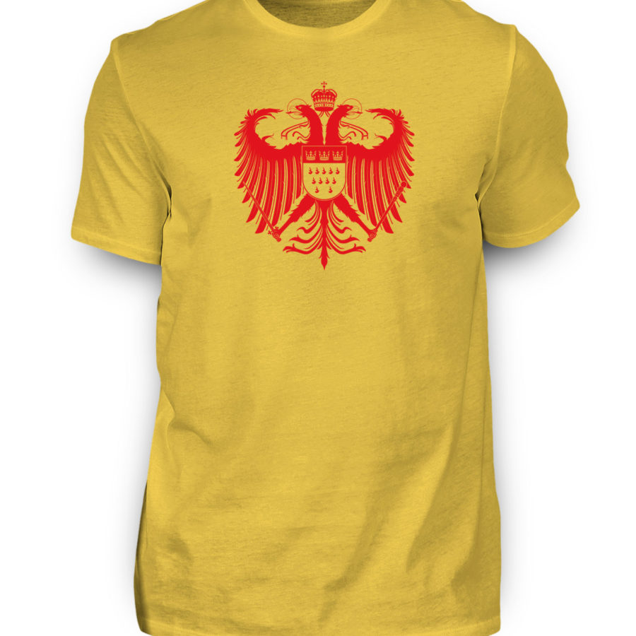 Kölner Wappen mit Adler in Rot auf Herren T-Shirt (Premium) – Bild 4