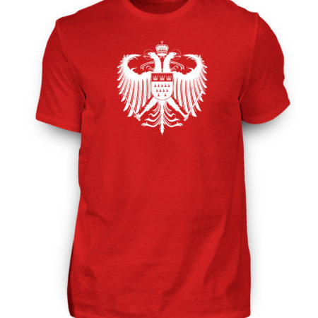 Kölner Wappen mit Adler in Weiß auf Herren T-Shirt (Premium)