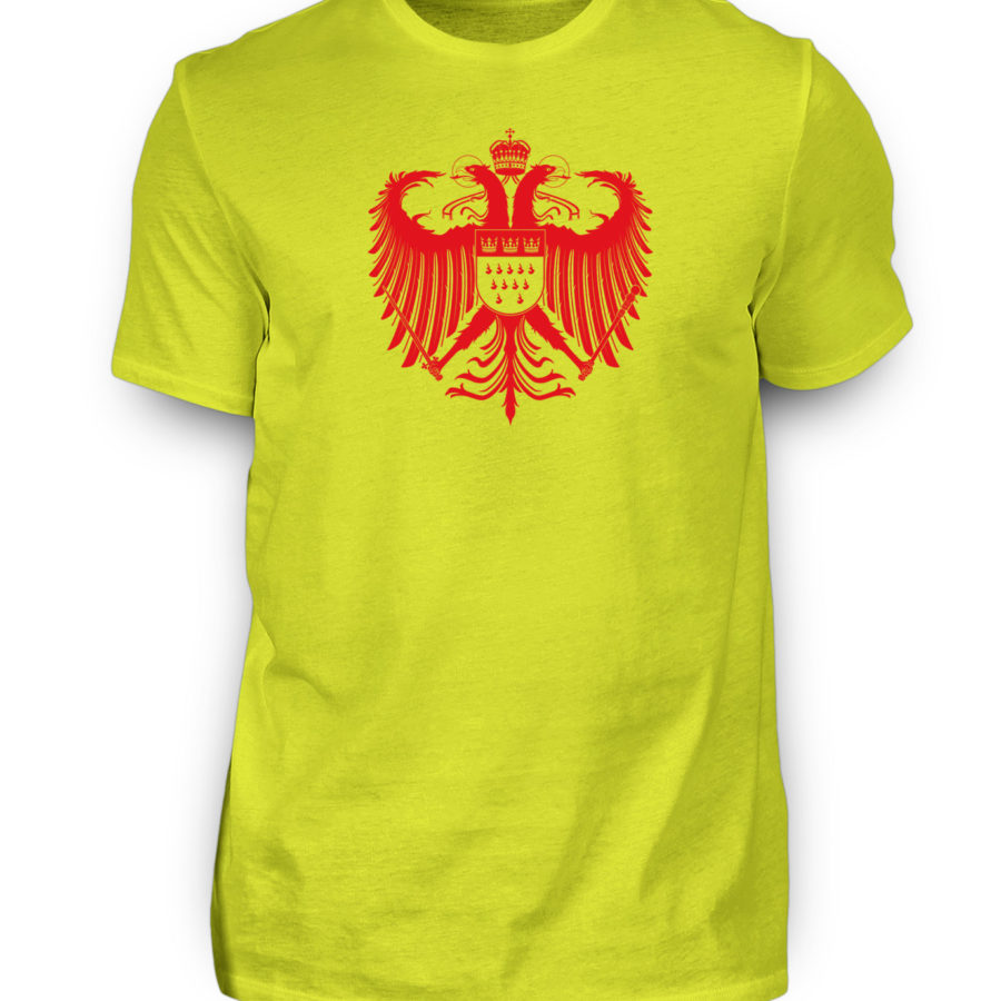 Kölner Wappen mit Adler in Rot auf Herren T-Shirt (Premium) – Bild 3