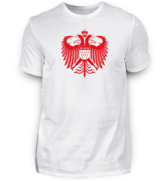 Kölner Wappen mit Adler in Rot auf Herren T-Shirt (Premium)