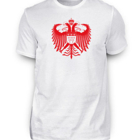 Kölner Wappen mit Adler in Rot auf Herren T-Shirt (Premium)