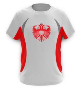Kölner Wappen mit Adler in Rot auf Herren Sport- & Laufshirt