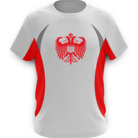 Kölner Wappen mit Adler in Rot auf Herren Sport- & Laufshirt