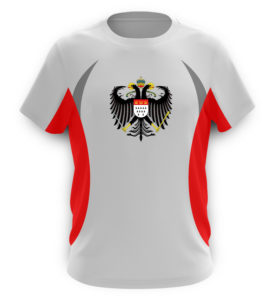 Köln Wappen mit Adler auf Herren Sport- & Laufshirt