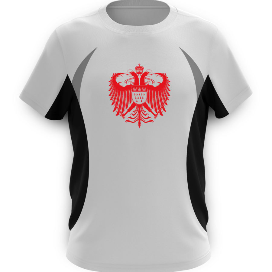 Kölner Wappen mit Adler in Rot auf Herren Sport- & Laufshirt – Bild 2