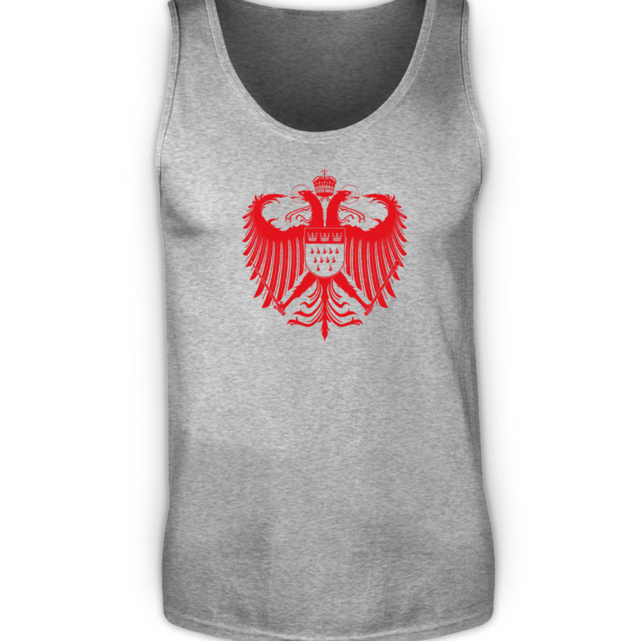 Kölner Wappen mit Adler in Rot auf Herren Tanktop – Bild 2