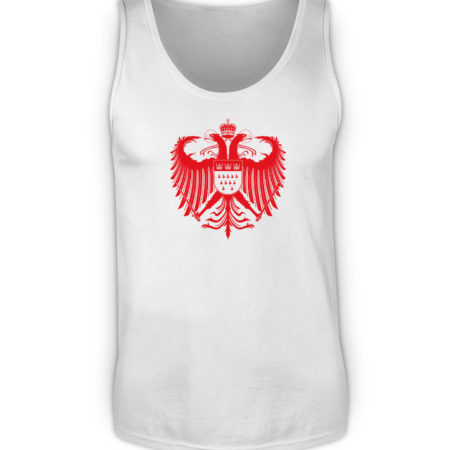 Kölner Wappen mit Adler in Rot auf Herren Tanktop